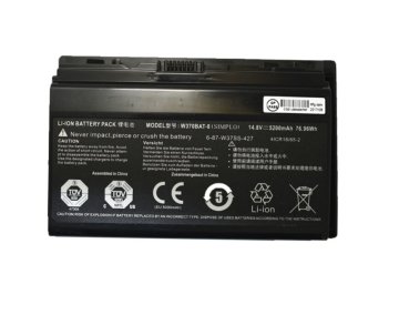 Original 5200mAh 76.96Whr Batería Hasee K660E K660E-I7 D8