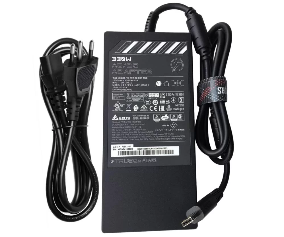 Original 20V 16.5A 330W MSI ADP-330GB D AC Adaptador + Cable Original 20V 16.5A 330W MSI ADP-330GB D AC Adaptador + Cable